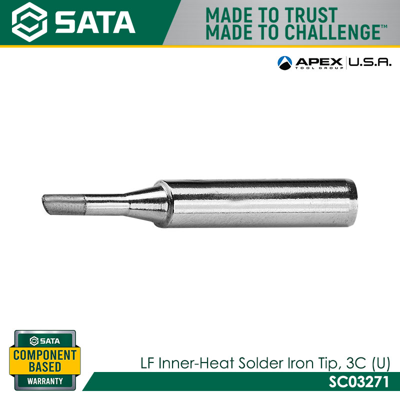 SATA SC03271 LF Inner-Heat Solder Iron Tip, 3C (U) - Image 2