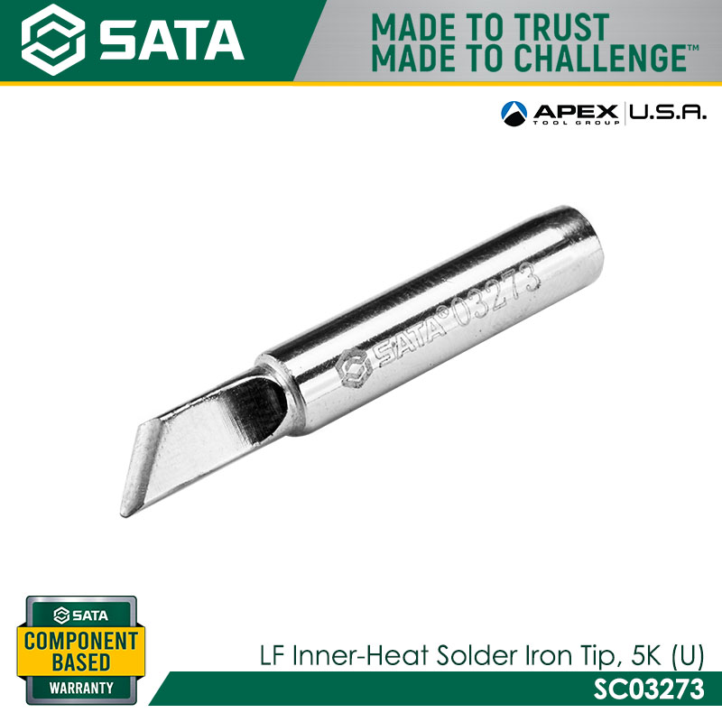 SATA SC03273 LF Inner-Heat Solder Iron Tip, 5K (U)