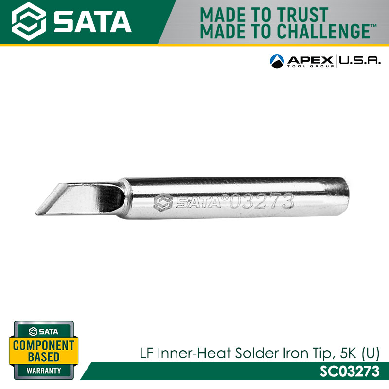 SATA SC03273 LF Inner-Heat Solder Iron Tip, 5K (U) - Image 2