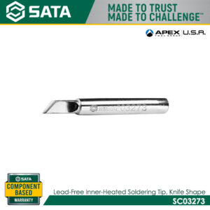 SATA SC03273 Lead-Free Inner-Heated Soldering Tip, Knife-Shaped 5K