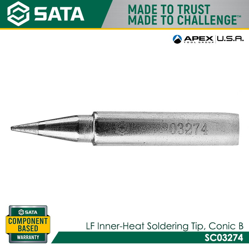 SATA SC03274 LF Inner-Heat Soldering Tip, Conic B - Image 3