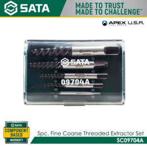 SATA SC09704A 5pc. Fine Coarse Threaded Extractor Set