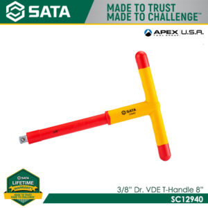 SATA SC12940 3/8" Dr. VDE T-Handle 8"