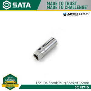 SATA SC13915 1/2" Dr. Spark Plug Socket 16mm