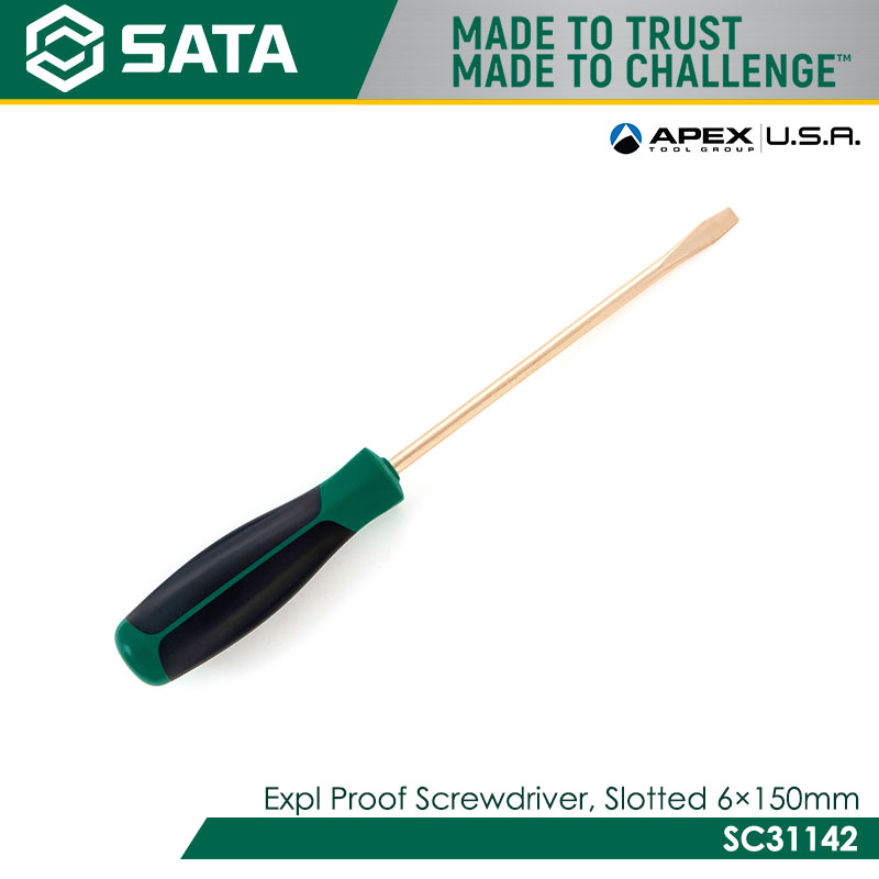 SATA SC31142 Expl Proof Screwdriver, Slotted 6x150mm - Image 2
