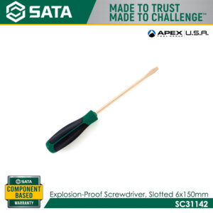 SATA SC31142 Explosion-Proof Screwdriver, Slotted 6x150mm