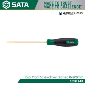 SATA SC31143 Expl Proof Screwdriver, Slotted 8x200mm