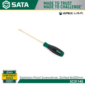 SATA SC31143 Explosion-Proof Screwdriver, Slotted 8x200mm