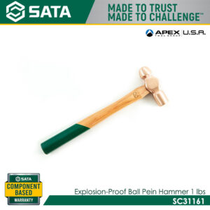 SATA SC31161 Explosion-Proof Ball Pein Hammer 1lbs