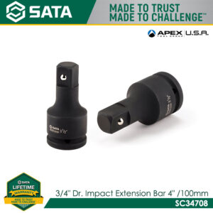 SATA 3/4" Dr. Impact Extension Bar
