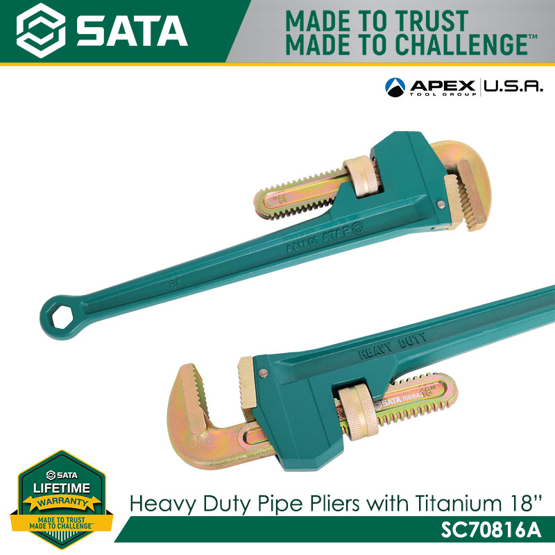 SATA Heavy duty pipe pliers with titanium