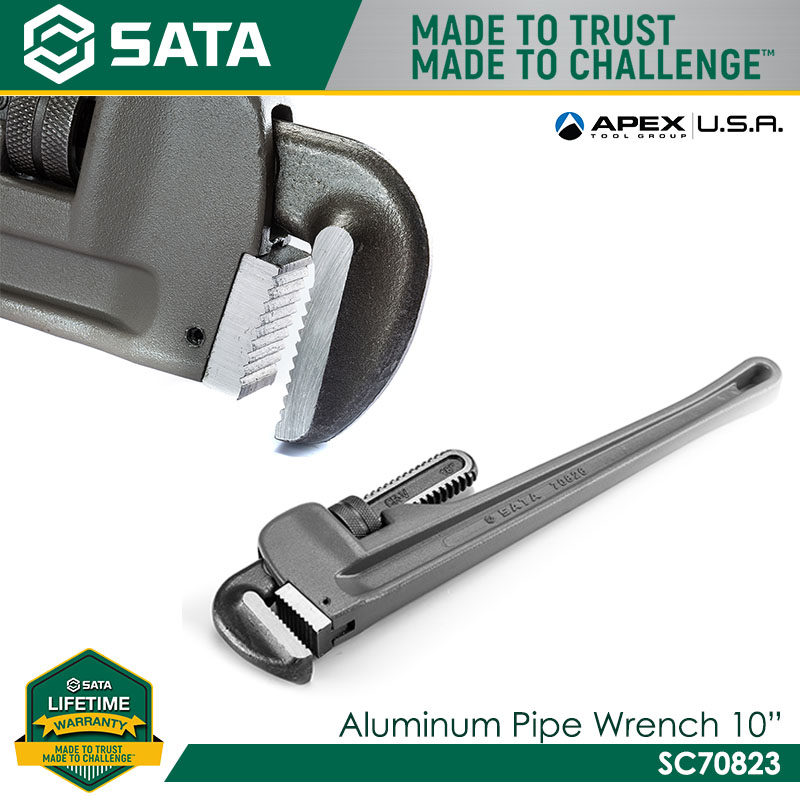 SATA Aluminum Pipe Wrench