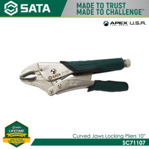 SATA, SC71107 Quick Release Locking Pliers, Curved Jaw 10"