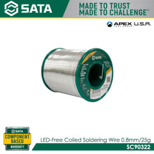 SATA SC90322 Led-Free Coiled Soldering Wire 0.8mm/250g