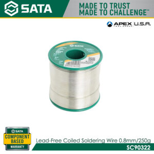 SATA SC90322 Led-free Coiled Soldering Wire 0.8mm/250g
