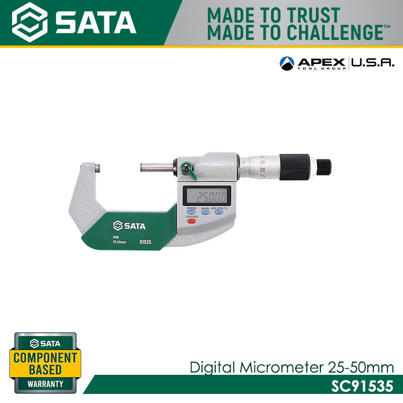 SATA SC91535 Digital Micrometer 25-50mm