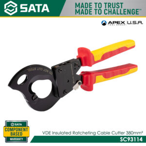SATA SC93114 VDE Insulated Ratcheting Cable Cutter 380mm²