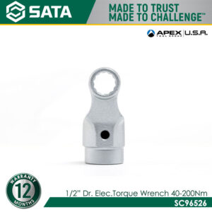 SATA SC96526 1/2" Dr. Electronic Torque Wrench 40-200N.m