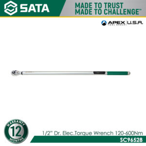 SATA SC96528 1/2" Dr. Electronic Torque Wrench 120-600N.m