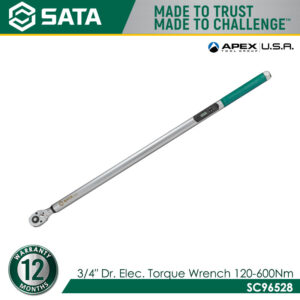 SATA SC96528 3/4" Dr. Elec Torque Wrench 120-600NM
