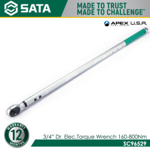 SATA SC96529 3/4" Dr. Electronic Torque Wrench 160-800N.m