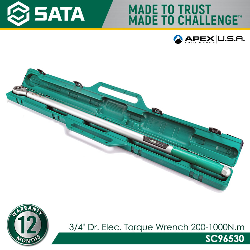 SATA SC96530 3/4" Dr. Elec. Torque Wrench 200-1000N.m - Image 2