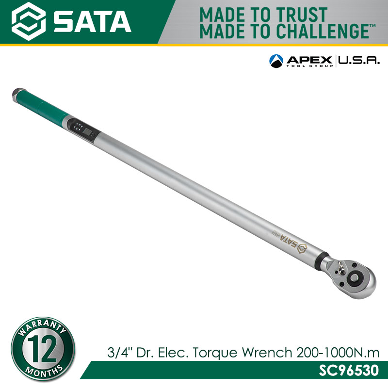 SATA SC96530 3/4" Dr. Elec. Torque Wrench 200-1000N.m - Image 3