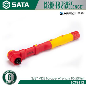 SATA SC96612 3/8" Dr. VDE Torque Wrench 10-50Nm