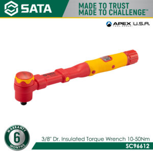 SATA SC96612 3/8" Dr. Insulated Torque Wrench 10-50Nm