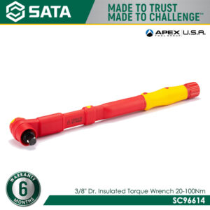 SATA SC96614 3/8" Dr. Insulated Torque Wrench 20-100Nm