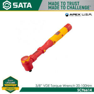 SATA SC96614 3/8" Dr. VDE Torque Wrench 20-100Nm