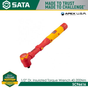 SATA SC96616 1/2" Dr. VDE Torque Wrench 40-200Nm