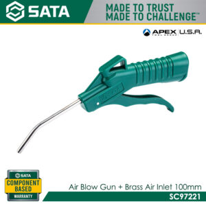 SATA SC97221 Air Blow Gun + Brass Air Inlet 100mm