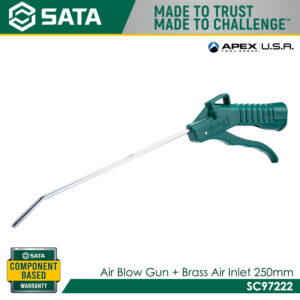 SATA SC97222 Air Blow Gun + Brass Air Inlet 250mm
