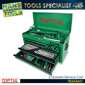 TOPTUL TBAA0601 6 Drawers Service Cart