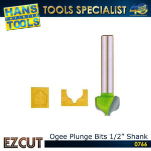 EZ CUT Ogee Plunge Bits 1/2" Shank