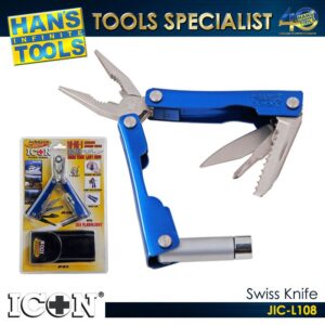 ICON JIC-L10B 10-in-1 Swiss knife 4-1/2"