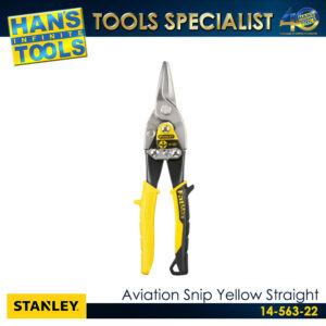Stanley 14-563-22 Aviation Snip Yellow Straight
