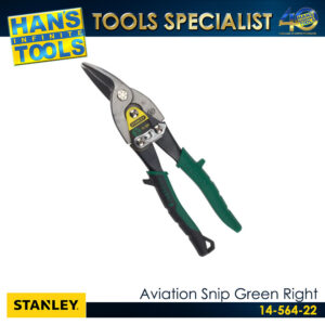 Stanley 14-564-22 Aviation Snip Green Right