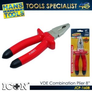 ICON JCP-1608 VDE (Insulated) Combination Plier 8"
