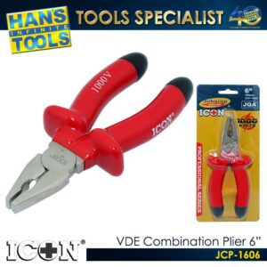 ICON JCP-1606 VDE (Insulated) Combination Plier 6"