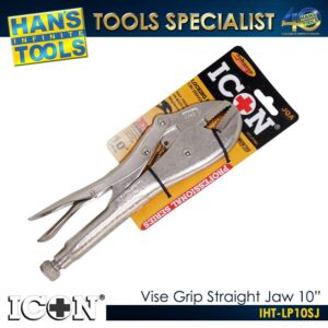 ICON IHT-LP10SJ Vise Grip Straight Jaw 10"