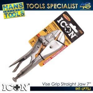 ICON IHT-LP7SJ Vise Grip Straight Jaw 7"