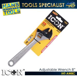ICON IHT-AW8C Adjustable Wrench 8"
