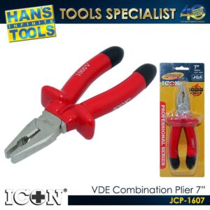 ICON JCP-1607 VDE (Insulated) Combination Plier 7"