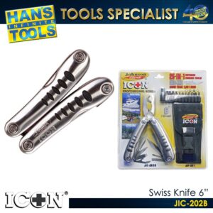 ICON JIC-202B 25-in-1 Swiss knife 6"