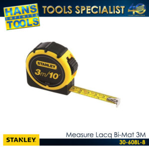 Stanley 30-608L-23 Tape Measure Lacq BI MAT 3M
