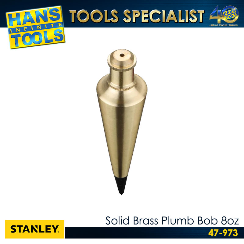 Stanley 47-973 Solid Brass Plumb Bob 8oz - Image 2