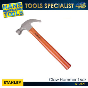 Stanley 51-271 Claw Hammer Wooden Handle 16oz