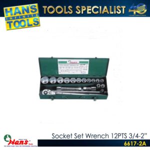 Hans 6617-2A Socket Set Wrench 12PTS [3/4-2"]